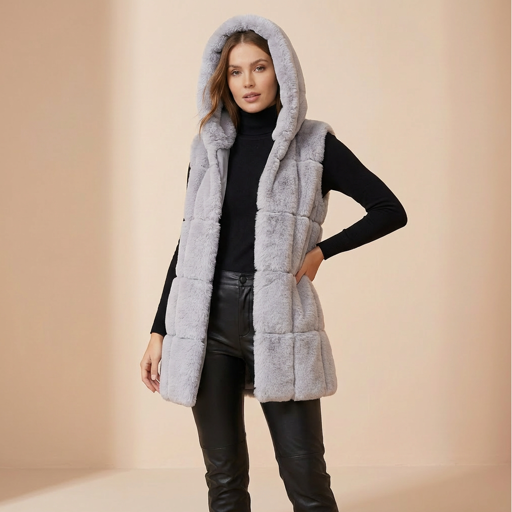 Women's Lightweight Hooded Longline Gilet – Quilted Winter Bodywarmer