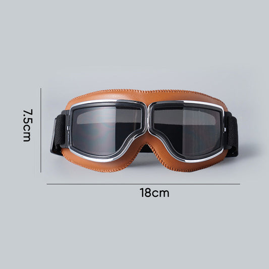 Vintage Motorcycle Goggles for Open Face Helmets
