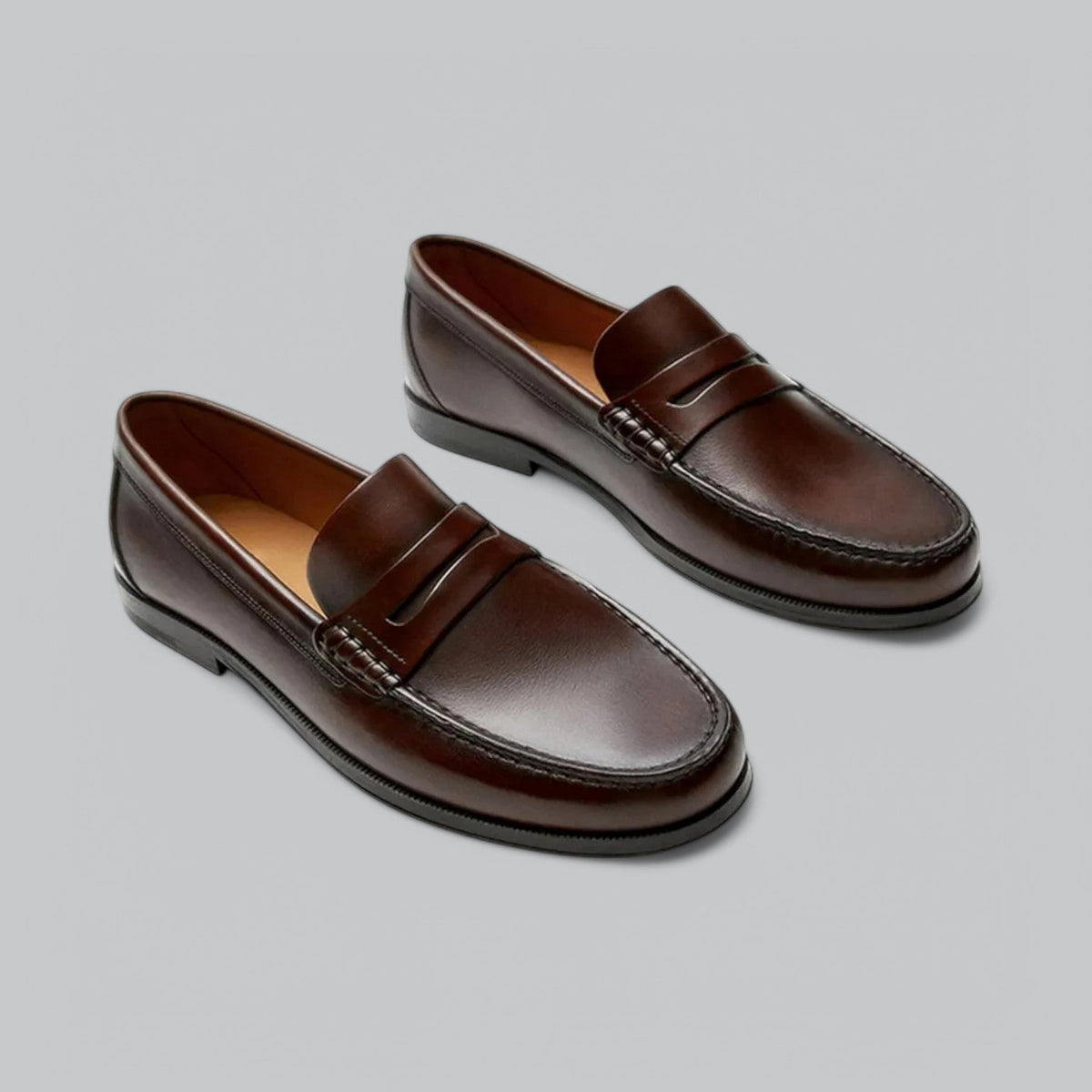 Men's Classic Leather Penny Loafers
