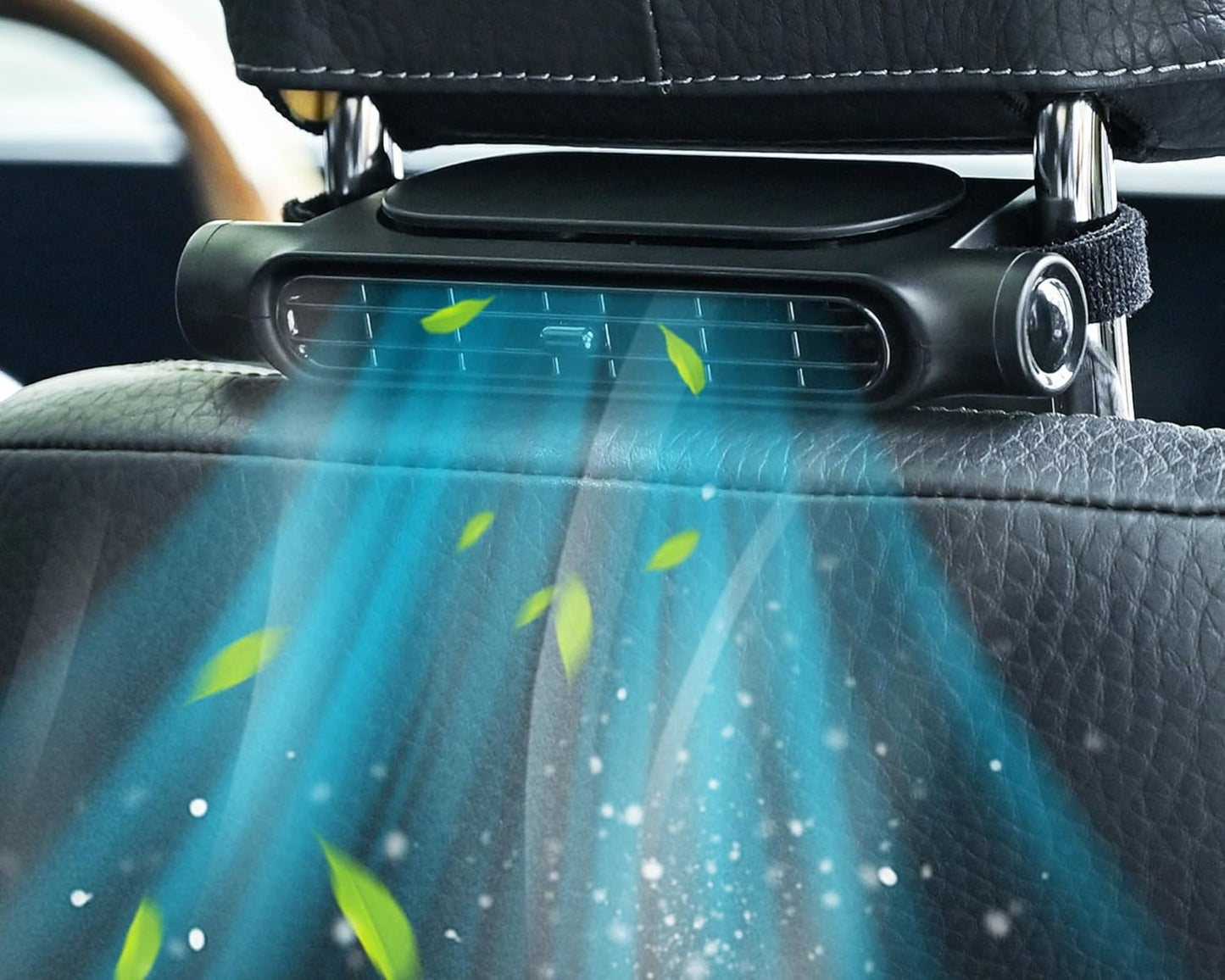 Bladeless USB Car Cooling Fan for Headrests
