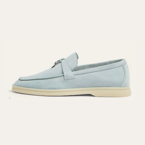 Women’s Luxury Suede Loafers – Handmade Breathable Slip-On Flats