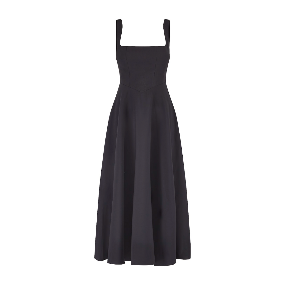 Women's Square-Neck Full-Skirt Maxi Dress