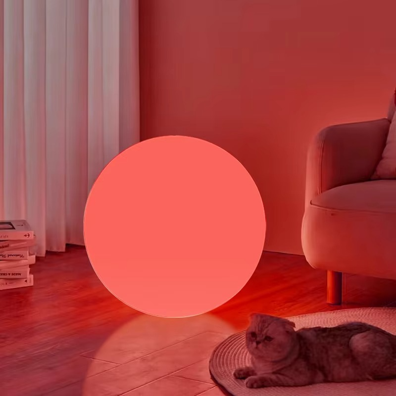 Wireless LED Table Lamp – Rechargeable 16 Color Remote Control Moon Night Light