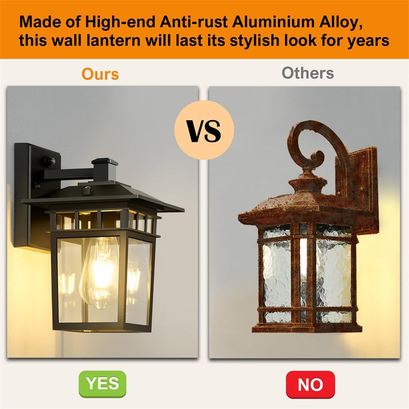 Outdoor Waterproof Lantern Wall Light