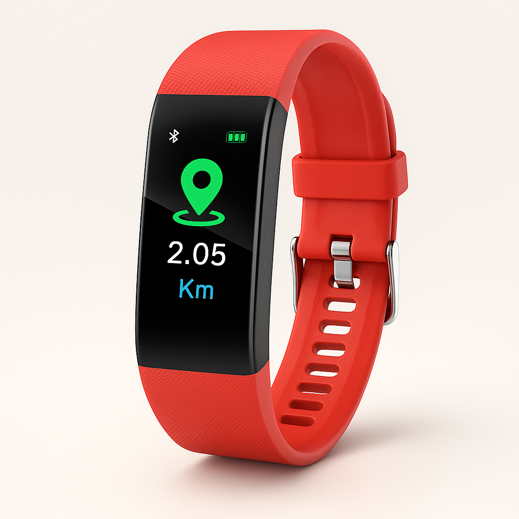 Senior Fitness Tracker Watch – Heart Rate & Blood Pressure LED Band