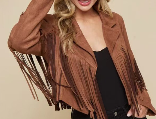 Women's Fringe Statement Jacket