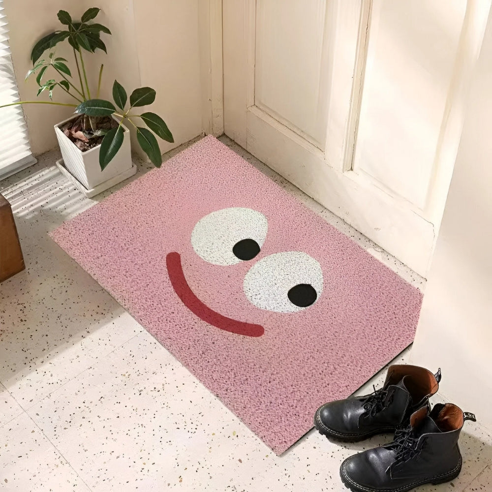 Smiley Face Non-Slip Doormat