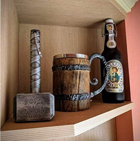 Viking-Inspired Insulated Tavern Mug