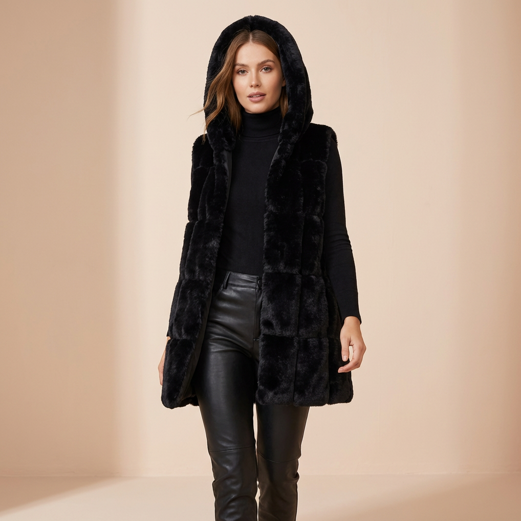 Women's Lightweight Hooded Longline Gilet – Quilted Winter Bodywarmer