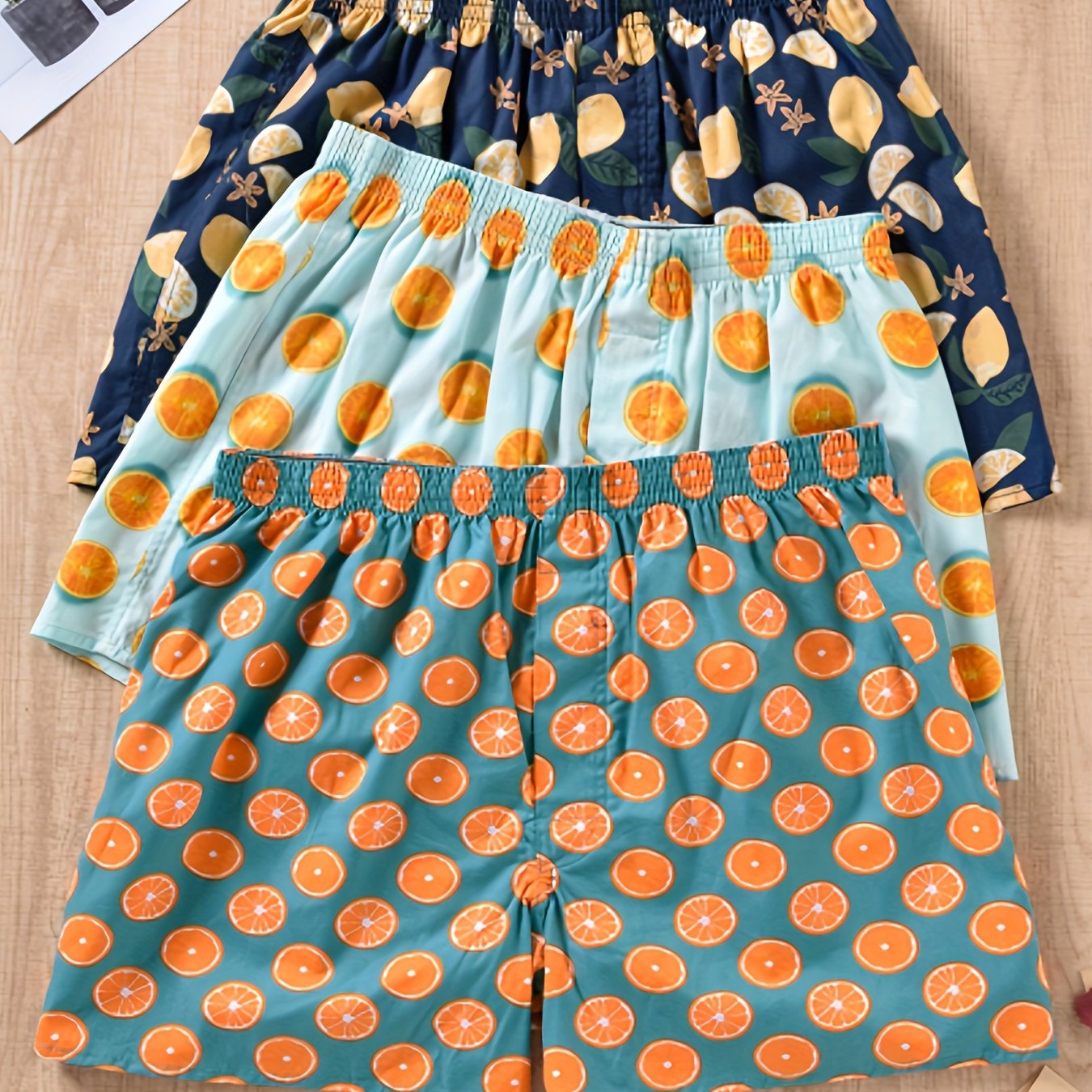 Men’s Cotton Boxers 3-Pack – Breathable Loose Fit