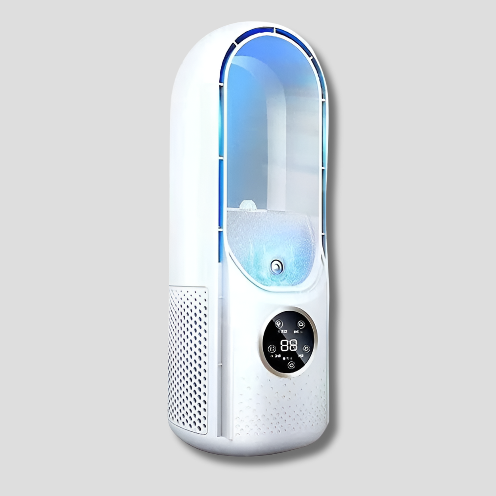 Blade-Free Portable Air Cooling Fan – Silent Tabletop Desk Cooler for Home & Office