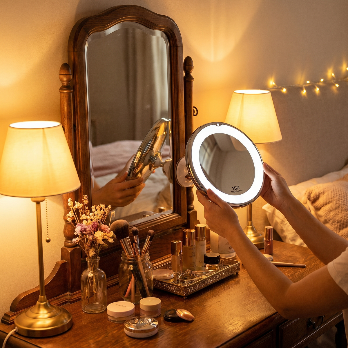 10× LED Magnifying Make-Up Mirror