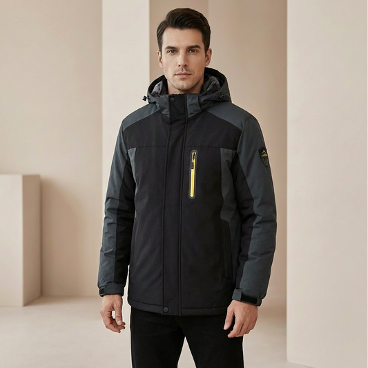 Men’s Waterproof Winter Jacket – Fleece Lined Outdoor Coat