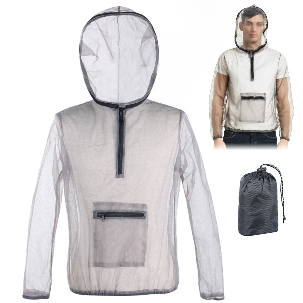 Ultralight Mesh Insect Jacket – Outdoor Bug Protection