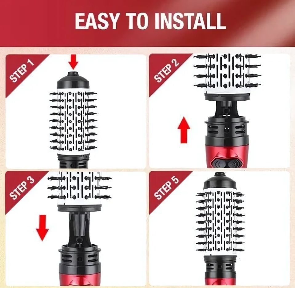 Rotating Hair Dryer Brush – Volumising Blowout Styler
