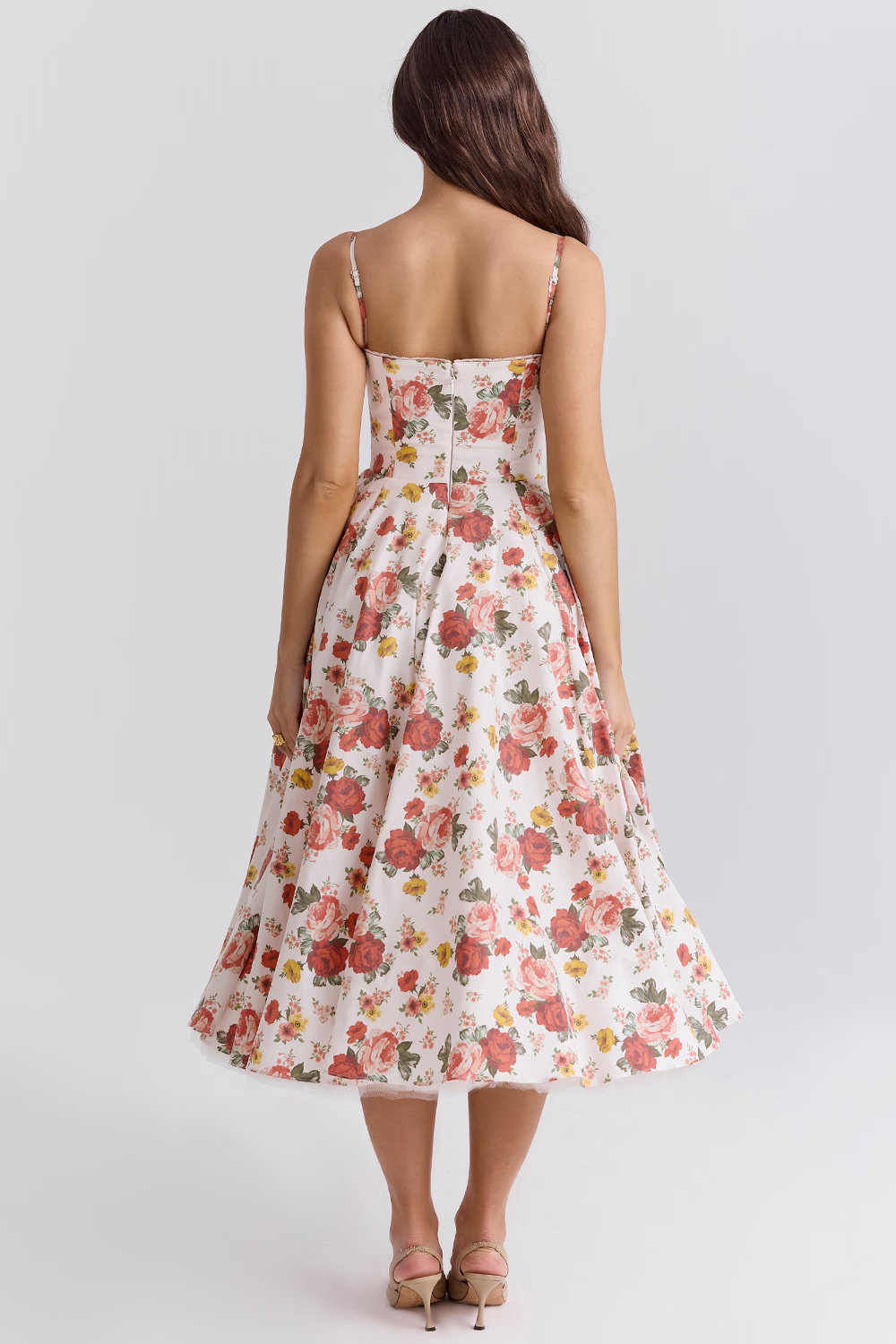 Women’s Corset Tulle Midi Dress