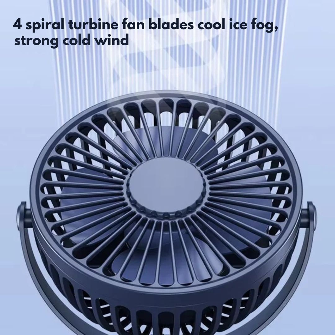 Rechargeable Clip-On Desk Fan with 3 Speeds