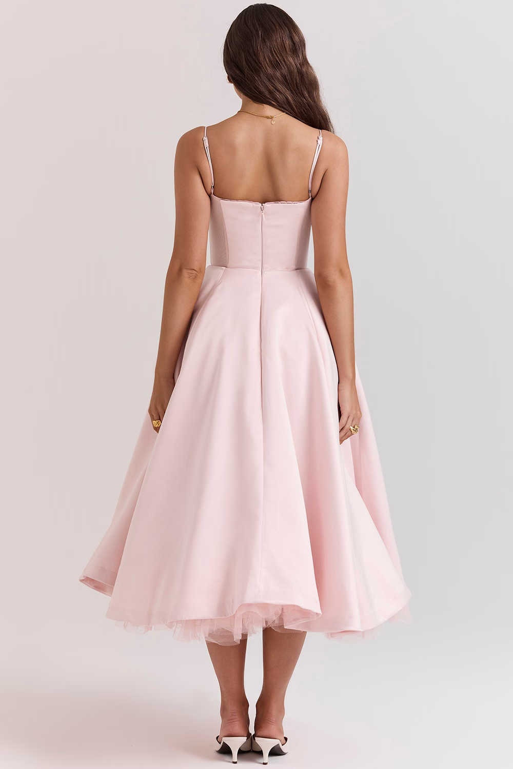 Women’s Corset Tulle Midi Dress