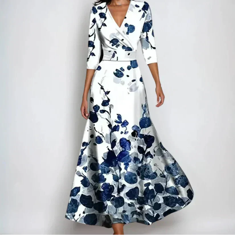 Women's Floral Print Midi Dress