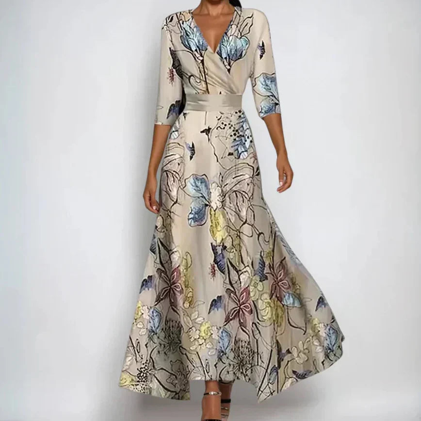 Women's Floral Print Midi Dress