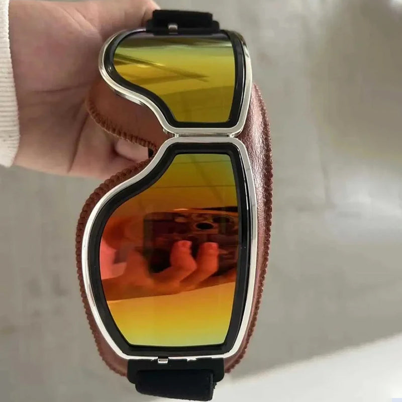 Vintage Motorcycle Goggles for Open Face Helmets