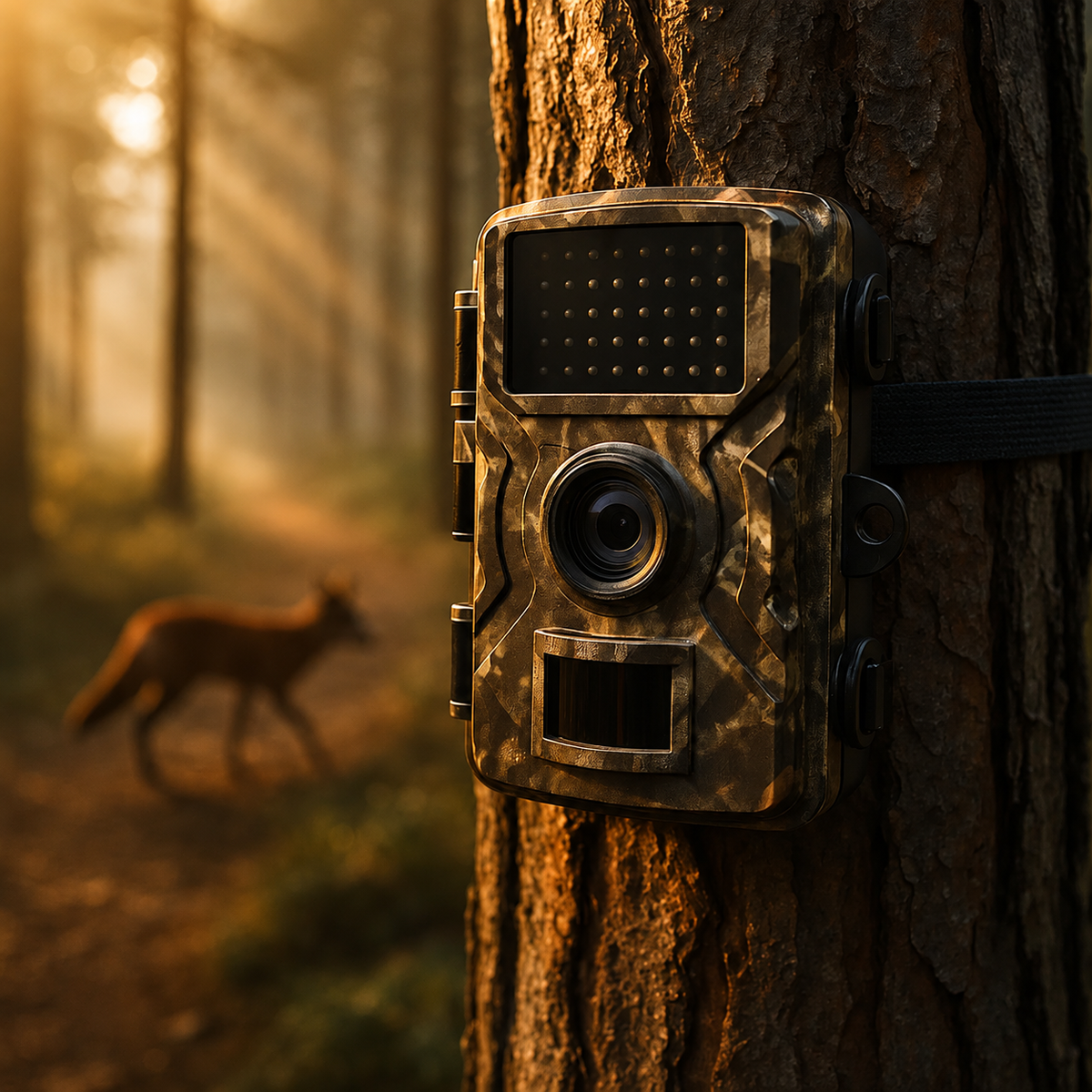 Outdoor Wildlife Trail Camera – 16MP 1080p Night Vision