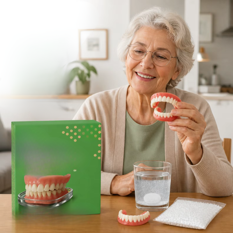 Heat-Fit Removable Upper & Lower Denture Set