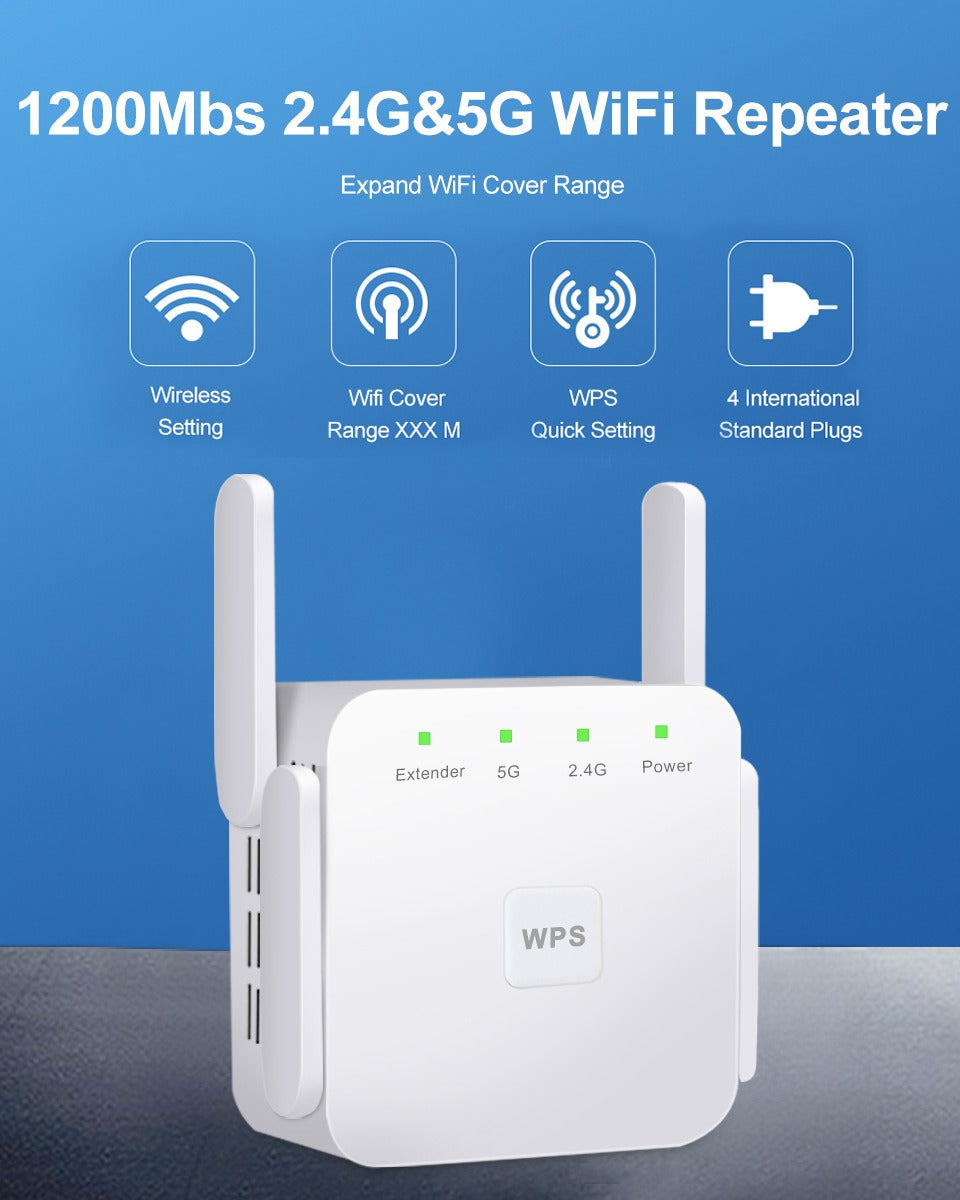 WiFi Range Extender – 300Mbps or 1200Mbps Options