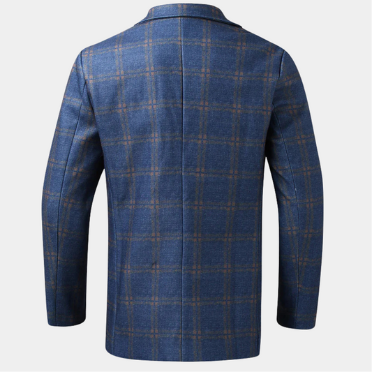 Men’s Tailored Plaid Blazer
