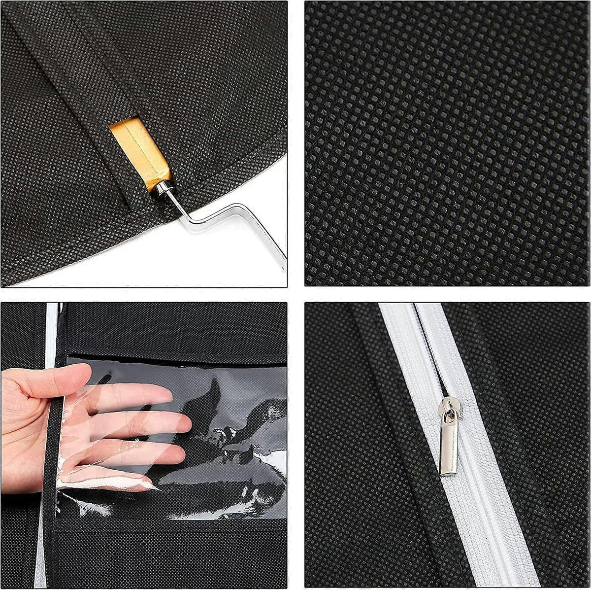 10-Pack Garment Storage Covers – Clear Viewing Window