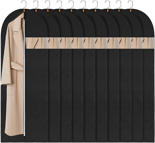 10-Pack Garment Storage Covers – Clear Viewing Window
