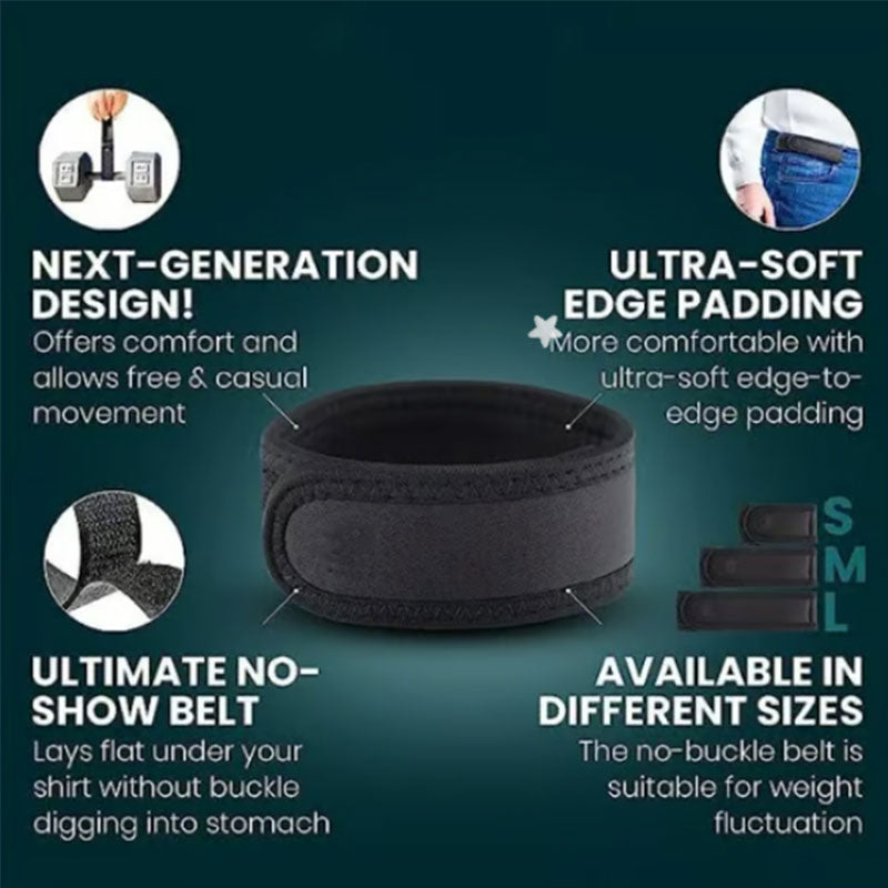 Invisible No-Buckle Elastic Belt – Comfortable Buckleless Stretch Strap