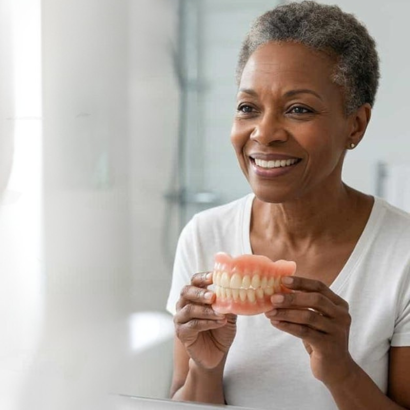 Heat-Fit Removable Upper & Lower Denture Set