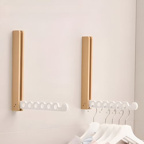 Collapsible Wooden Clothes Rail – Space-Saving Hanger