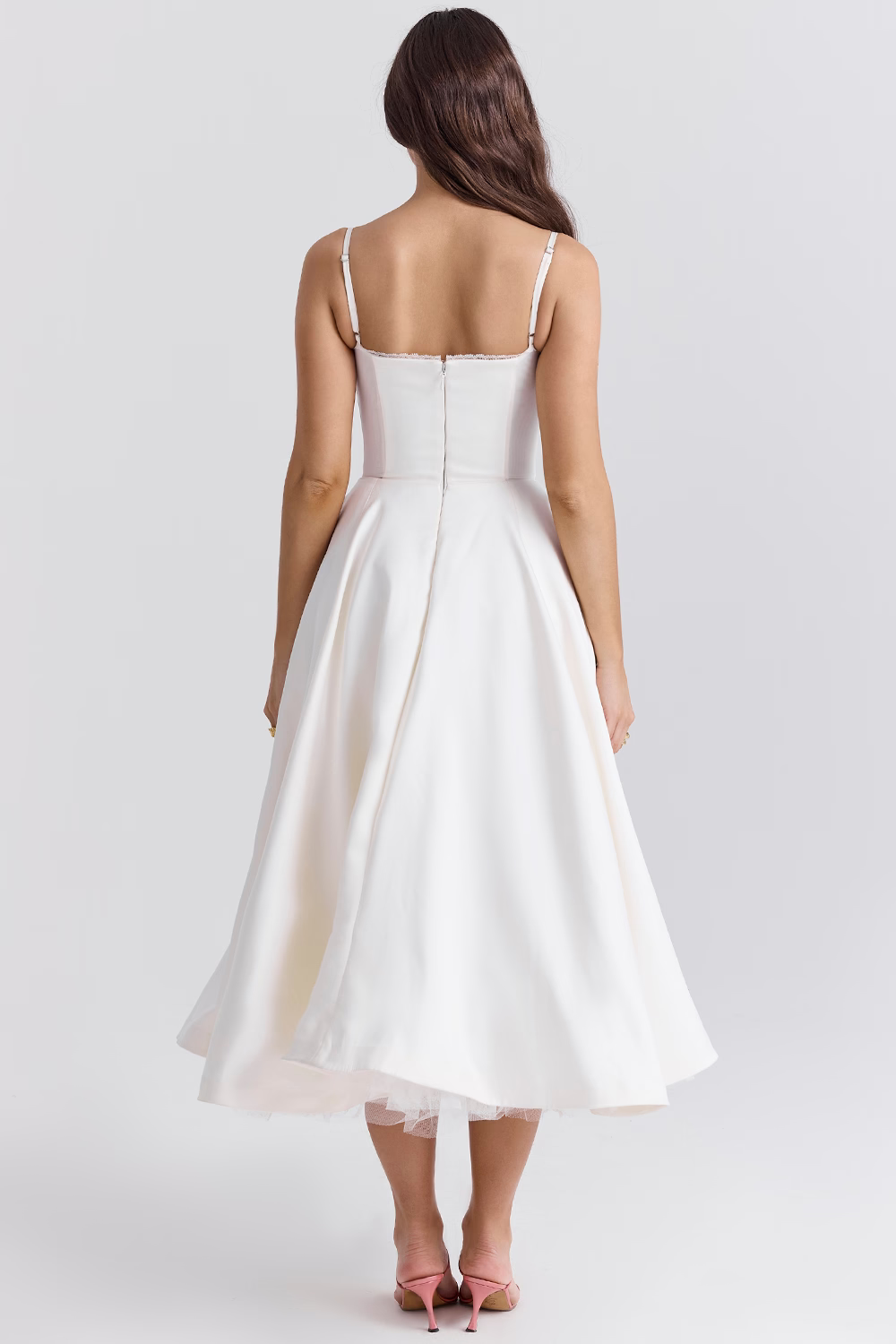 Women’s Corset Tulle Midi Dress