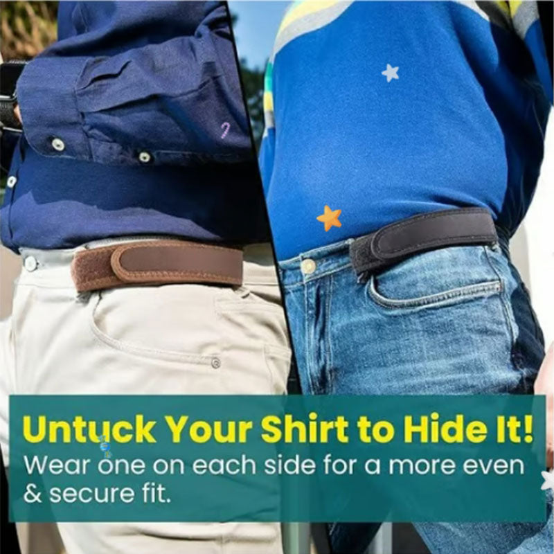 Invisible No-Buckle Elastic Belt – Comfortable Buckleless Stretch Strap