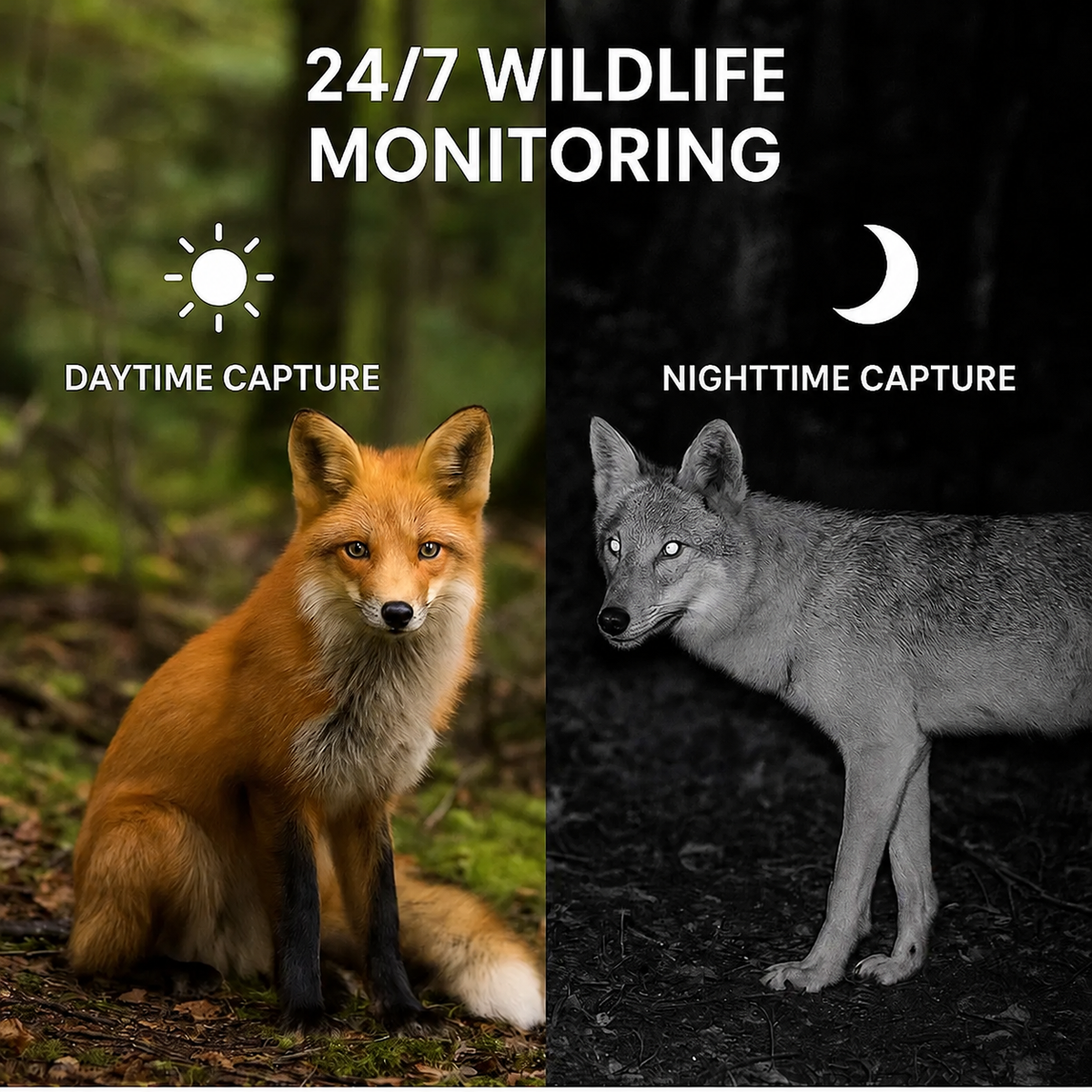 Outdoor Wildlife Trail Camera – 16MP 1080p Night Vision