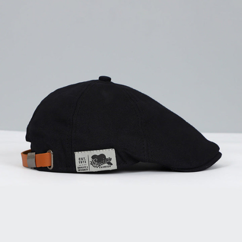 Men’s Adjustable Classic Beret – Vintage French Style Flat Cap & Cabbie Hat