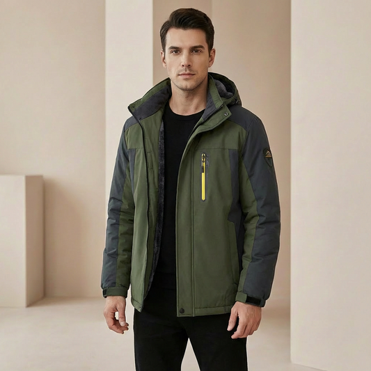 Men’s Waterproof Winter Jacket – Fleece Lined Outdoor Coat