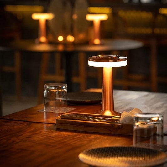Portable Dimmable Table Lamp – Retro Cordless LED Light