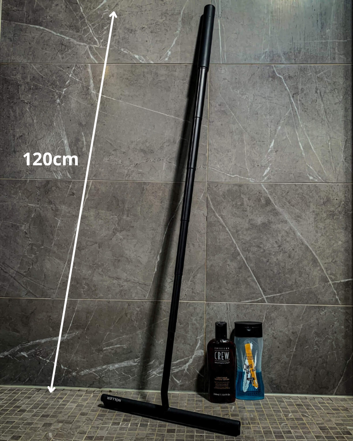 Deluxe Extendable Shower Squeegee – Long Telescopic Handle Glass Window Cleaner
