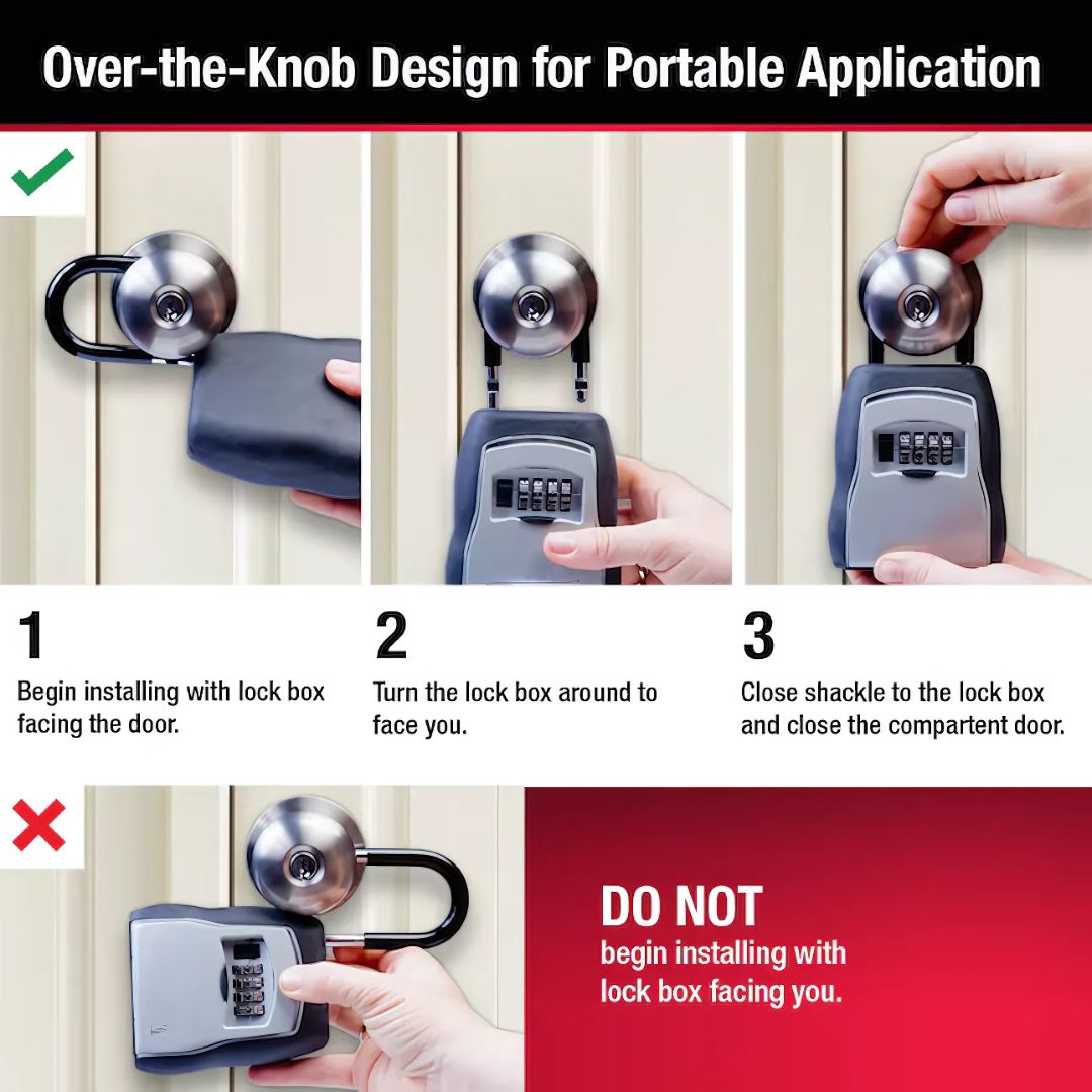 Combination Key Lock Box – Convenient Spare Key Storage