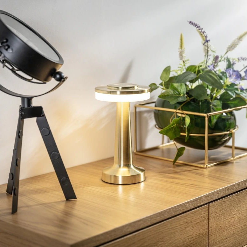 Portable Dimmable Table Lamp – Retro Cordless LED Light