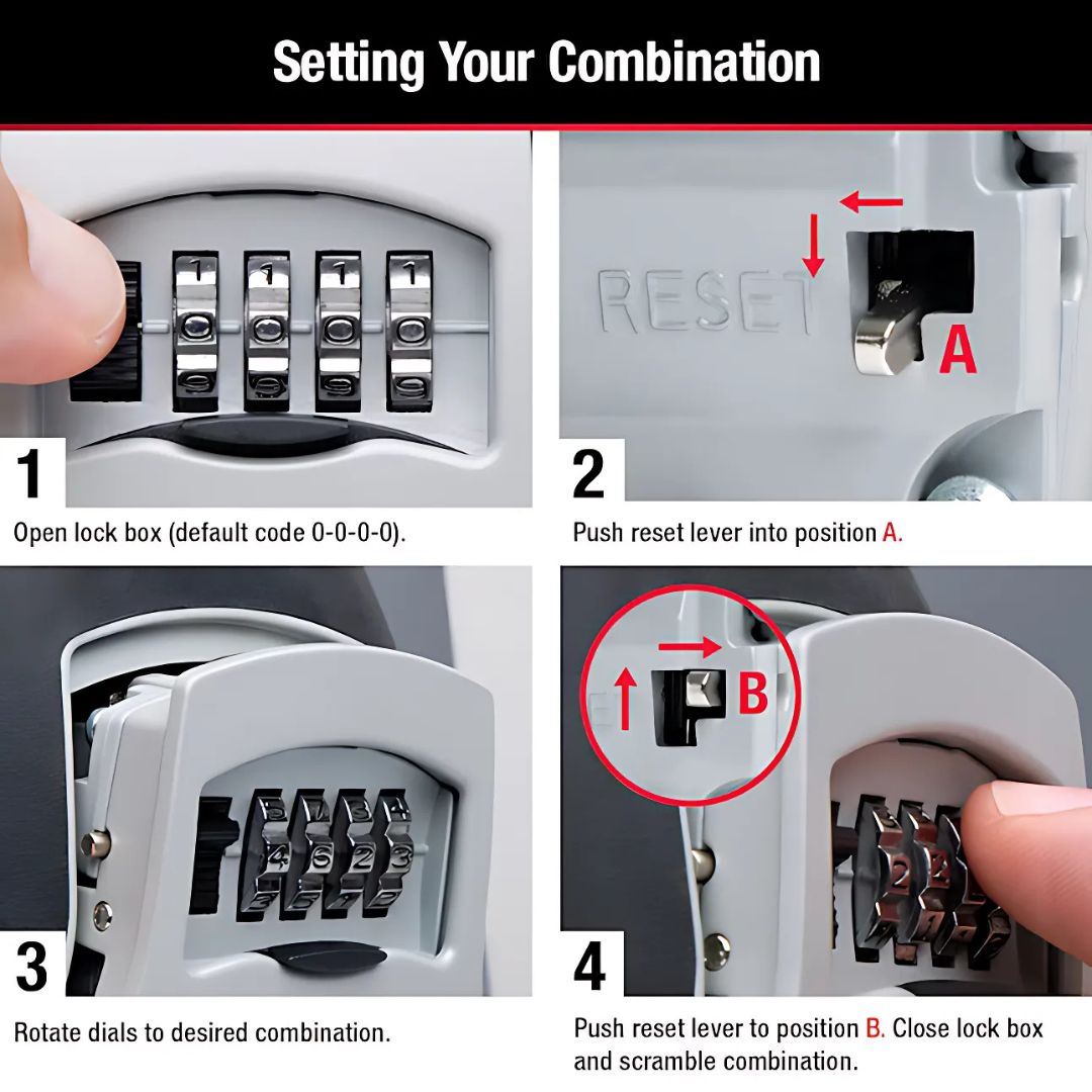 Combination Key Lock Box – Convenient Spare Key Storage