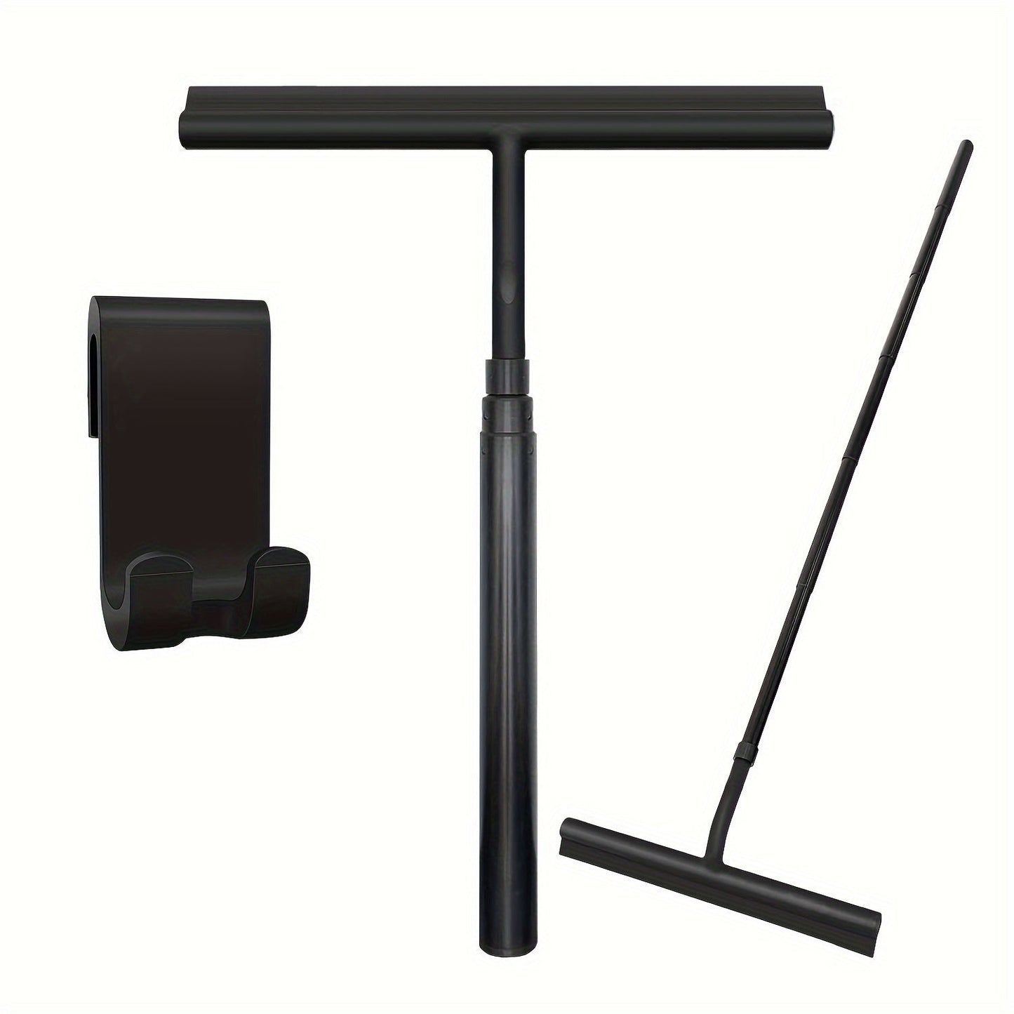 Deluxe Extendable Shower Squeegee – Long Telescopic Handle Glass Window Cleaner