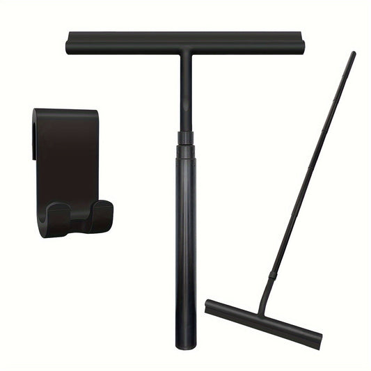 Deluxe Extendable Shower Squeegee – Long Telescopic Handle Glass Window Cleaner