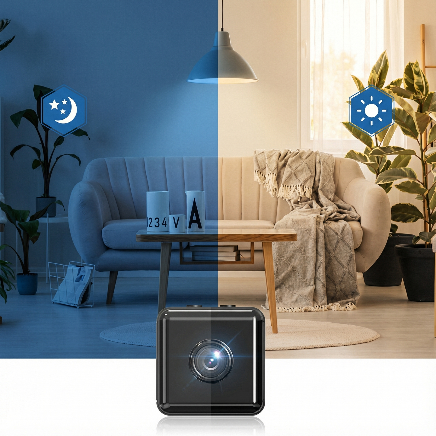 Wireless Mini Security Camera – 1080P HD Night Vision Indoor WiFi Smart Cam