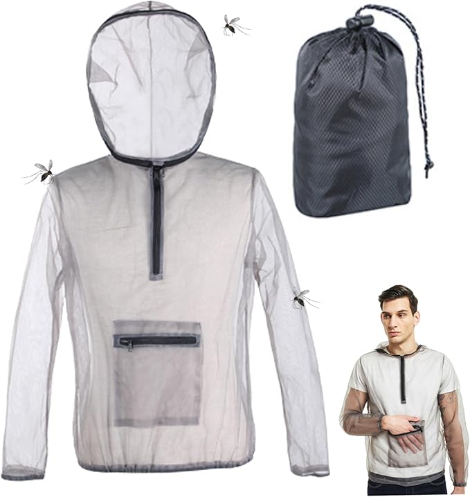 Ultralight Mesh Insect Jacket – Outdoor Bug Protection