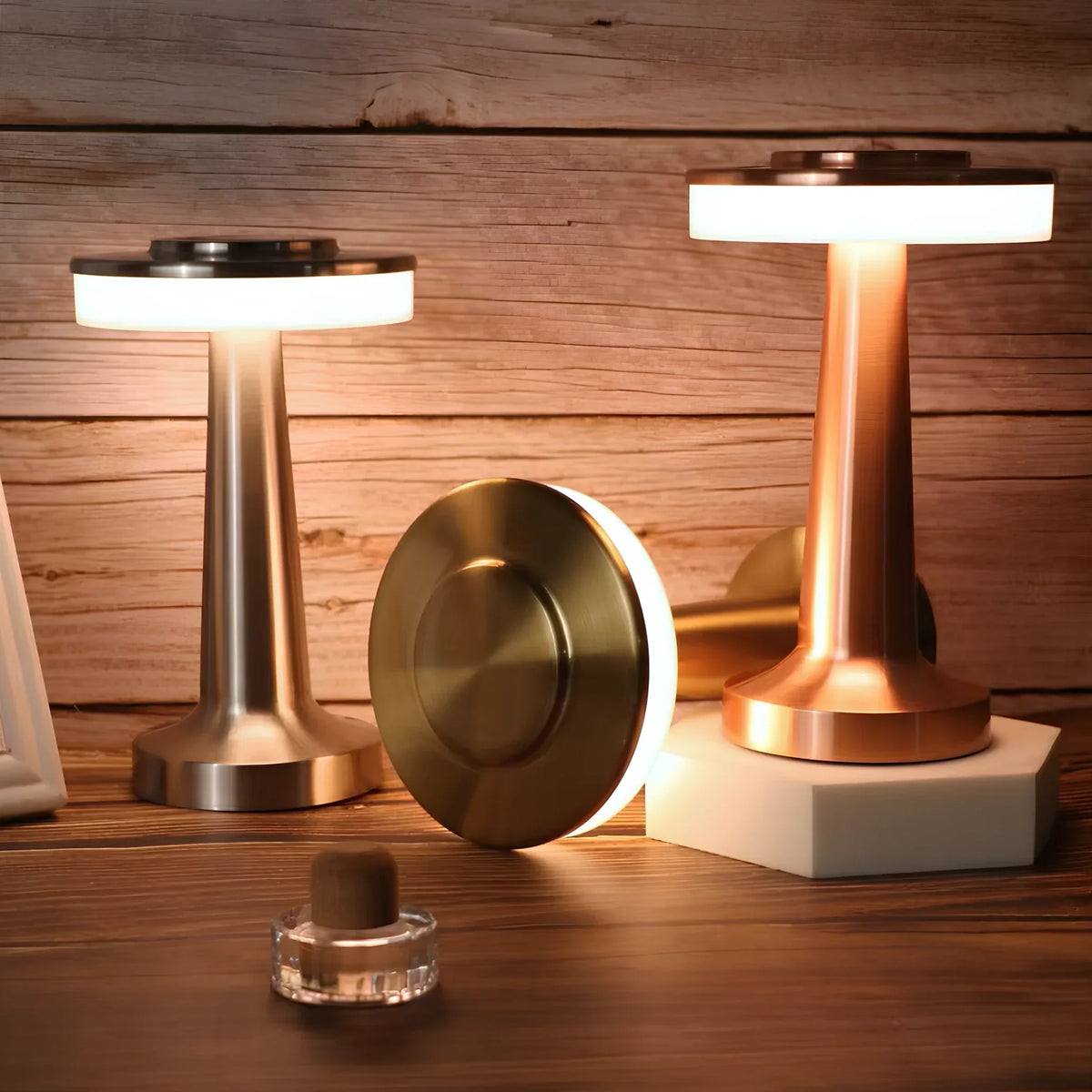 Portable Dimmable Table Lamp – Retro Cordless LED Light