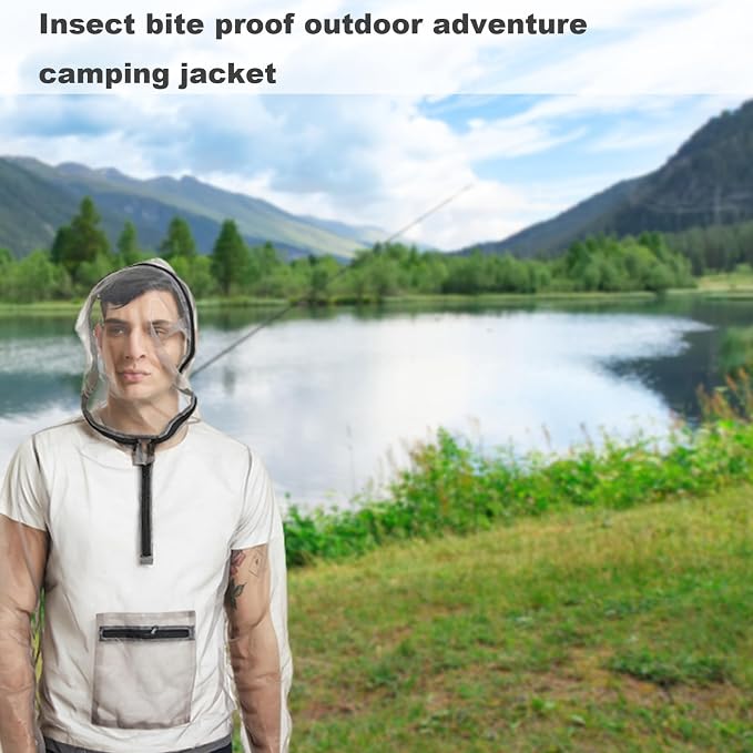 Ultralight Mesh Insect Jacket – Outdoor Bug Protection